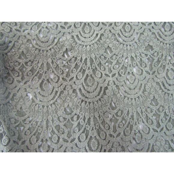 Banana Republic Olive Green Floral Lace Top Womens sz. L Boho Cottagecore - Picture 3 of 5